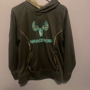 Grey/teal Realtree sweatshirt